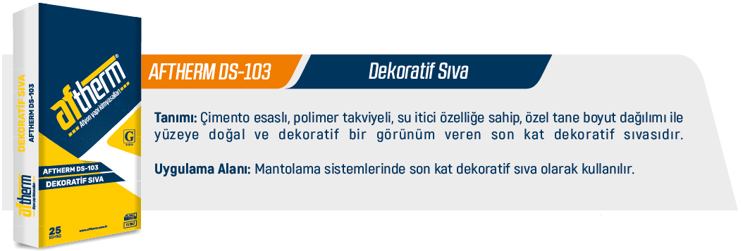 Dekoratif Sıva - Aftherm DS-103