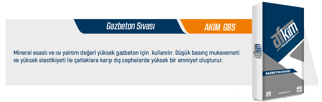 Gazbeton Sıvası - AKİM GBS