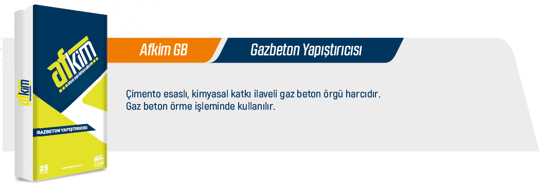 Gazbeton Yapıştırıcısı - Afkim GB