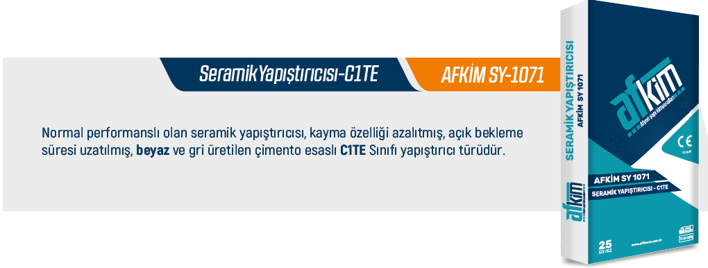 Seramik Yapıştırıcısı-C1TE AFKIM SY-1071